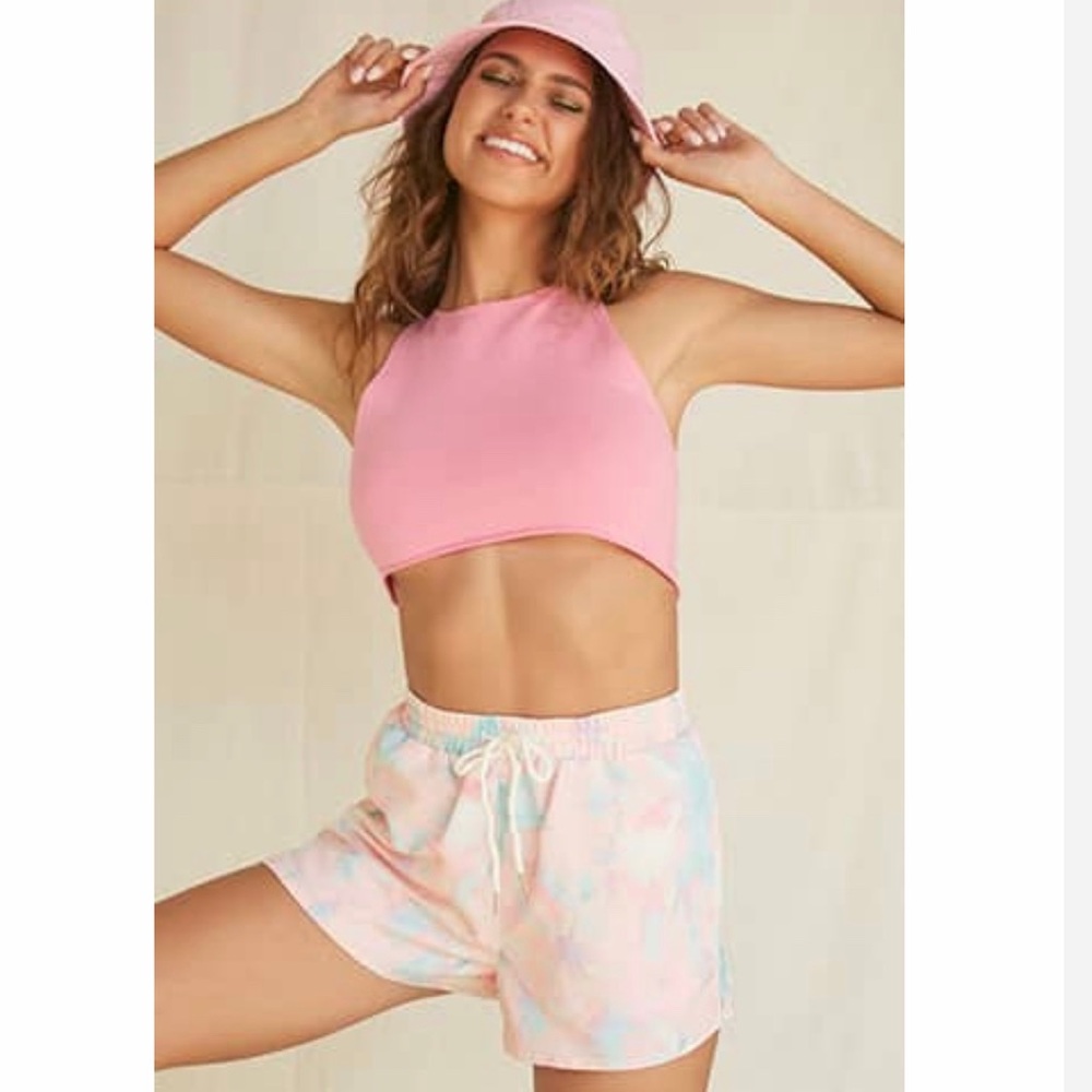 Tie Dye Drawstring Shorts